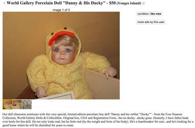 haunted doll for sale craigslist